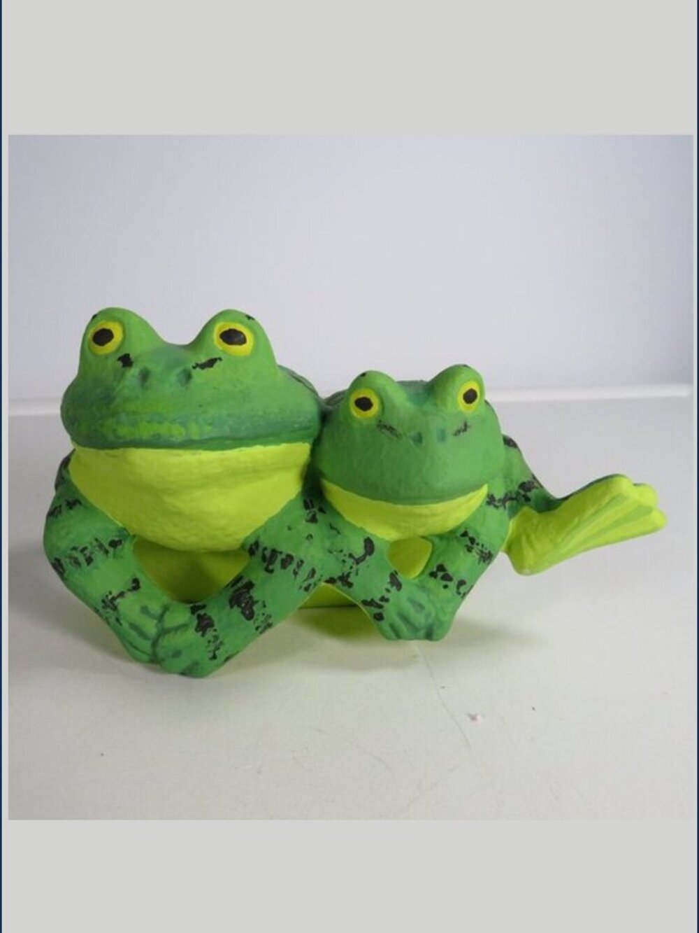 Ceramic Frogs (stands by self or Pot Sitter) one piece